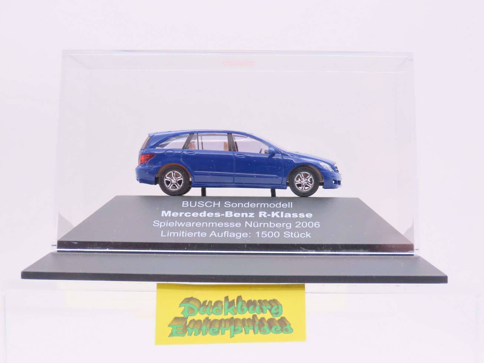 Busch x Mercedes R Klasse Spielwarenmesse Nürnberg 2006 blau in OVP 1:87 188067 Busch x Mercedes R Klasse Spielwarenmesse Nürnberg 2006 blau in OVP 1:87 188067