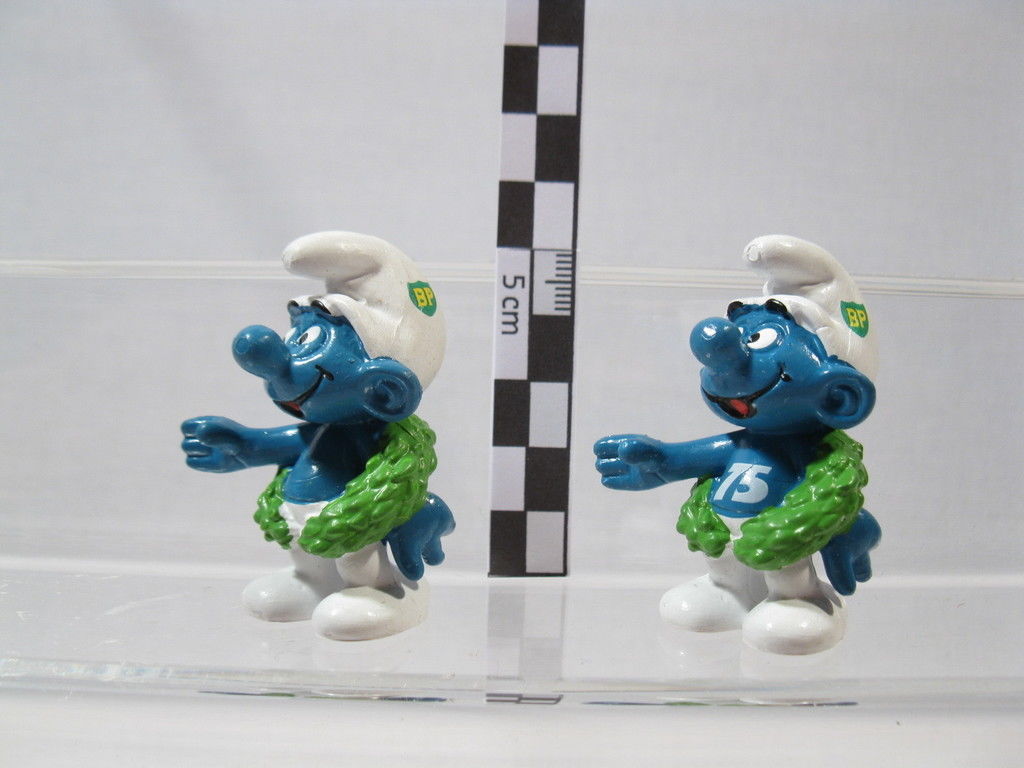 Werbe Schlümpfe  Sieger Schlumpf BP  2 Varianten   Schleich  promo smurf  60246