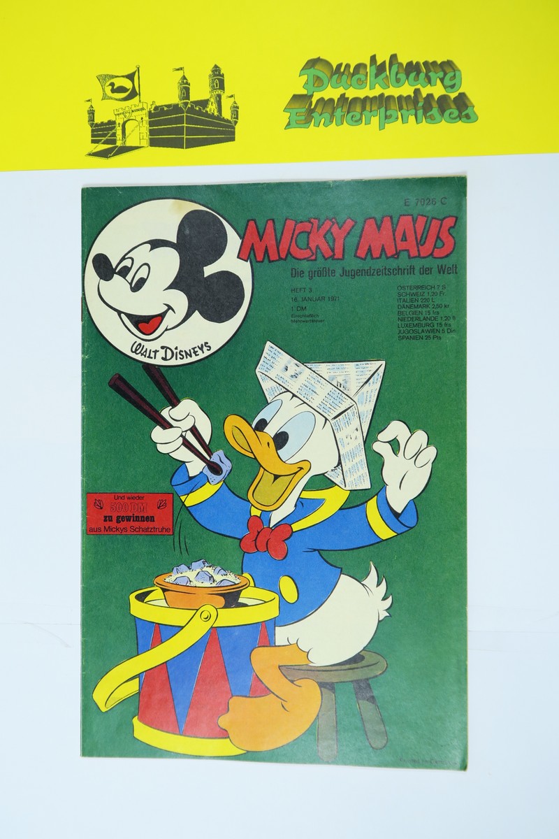 Micky Maus 1971/ 3 vom 16.1.71  Ehapa im Zustand (1-2). 146867 Micky Maus 1971/ 3 vom 16.1.71  Ehapa im Zustand (1-2). 146867