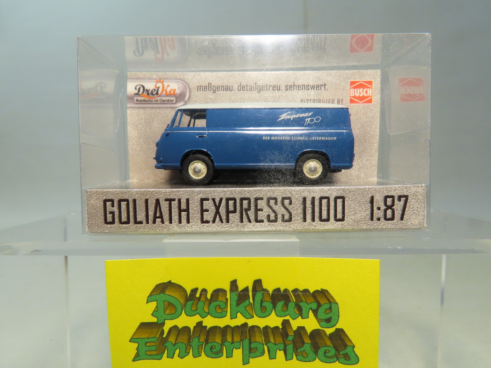 Busch 94034 Goliath Express 1100 Schnell Lieferwagen blau in OVP 1:87 177425 Busch 94034 Goliath Express 1100 Schnell Lieferwagen blau in OVP 1:87 177425