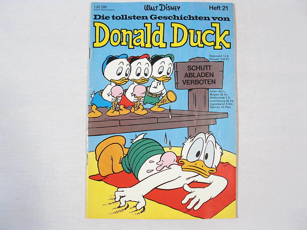 Tollsten Geschichten Donald Duck 21 Ehapa (Z 1 r.Kl.) 35509 Tollsten Geschichten Donald Duck 21 Ehapa (Z 1 r.Kl.) 35509