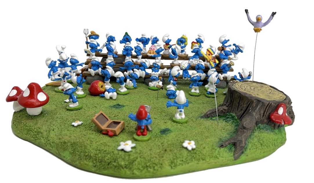 Schlumpf Ensemble Familienfoto Metall Fa. Pixi Schlumpf Ensemble Familienfoto Metall Fa. Pixi