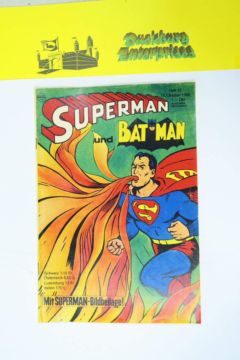 Superman Comic 1968/21 Ehapa im Zustand (2/2-3). 153675 Superman Comic 1968/21 Ehapa im Zustand (2/2-3). 153675