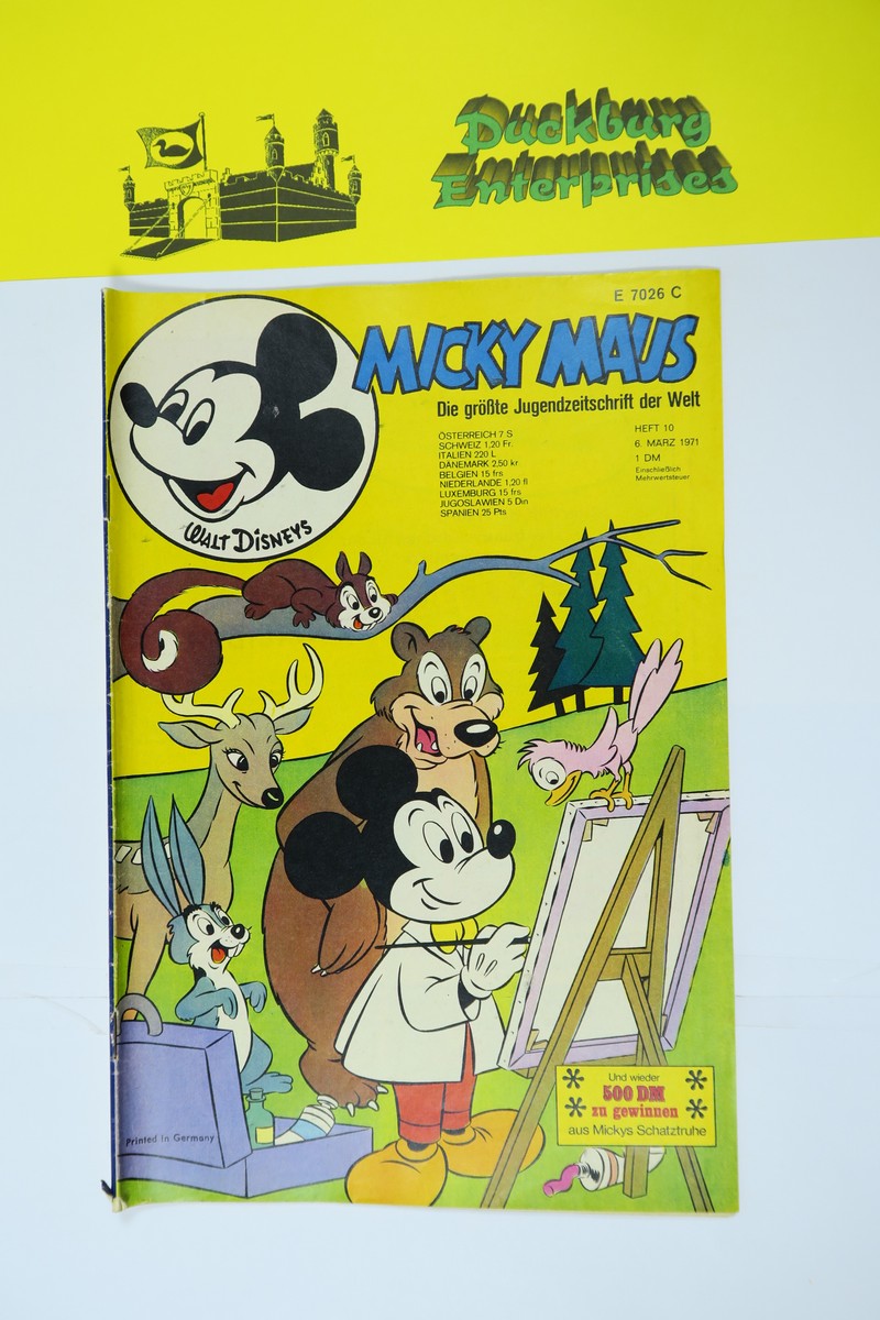Micky Maus 1971/10 vom 6.3.71  Ehapa im Zustand (3). 146879