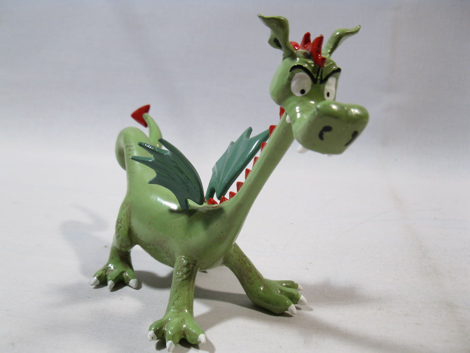 Metallfiguren Set Drache Fafnir mit Johann, Pfiffikus u. Schlümpfe Fa. Pixi 5671