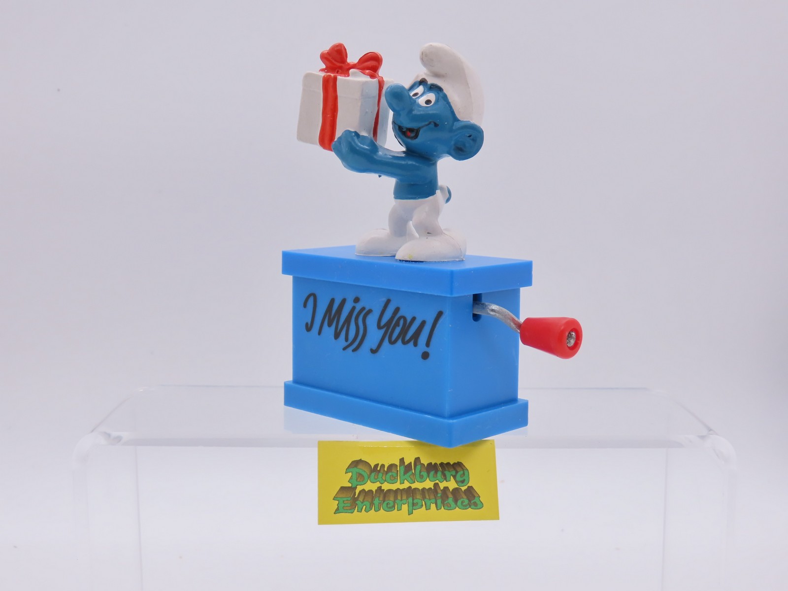 Spieluhr  Überraschungs Schlumpf  smurf musicbox  SCHLEICH schtroumpf 177923