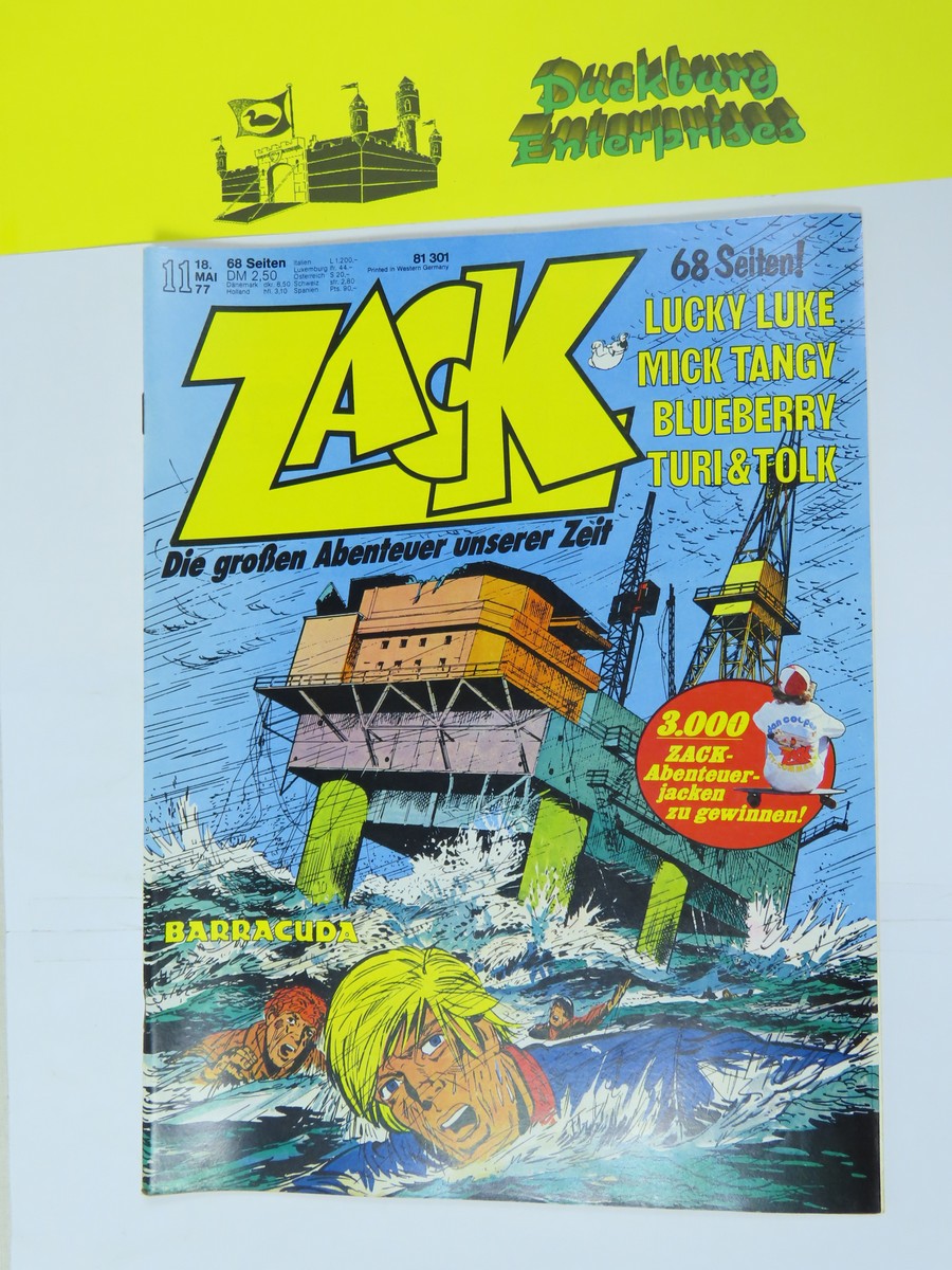 ZACK Comic Nr. 77/11 Koralle Vlg. im Zustand (1-2). 151641 ZACK Comic Nr. 77/11 Koralle Vlg. im Zustand (1-2). 151641