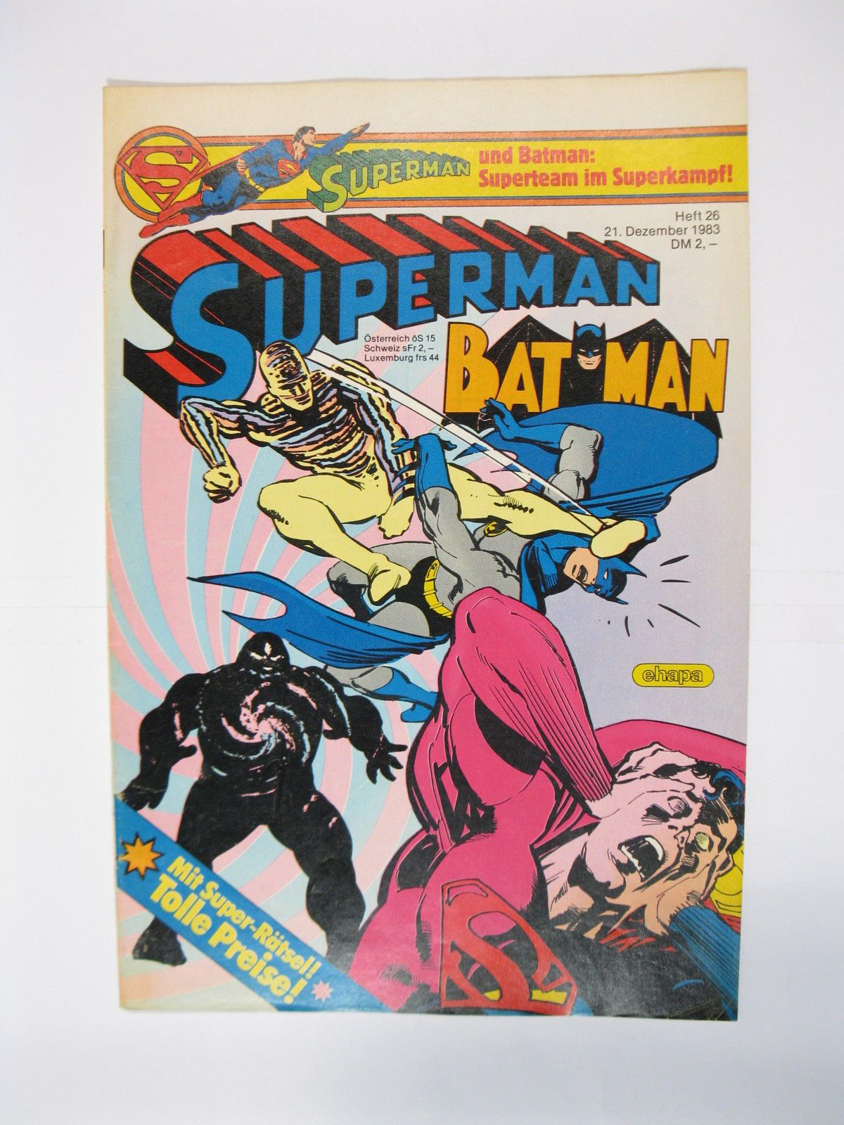 Superman Comic 1983/26  Ehapa Verlag im Zustand (1-2) 56315