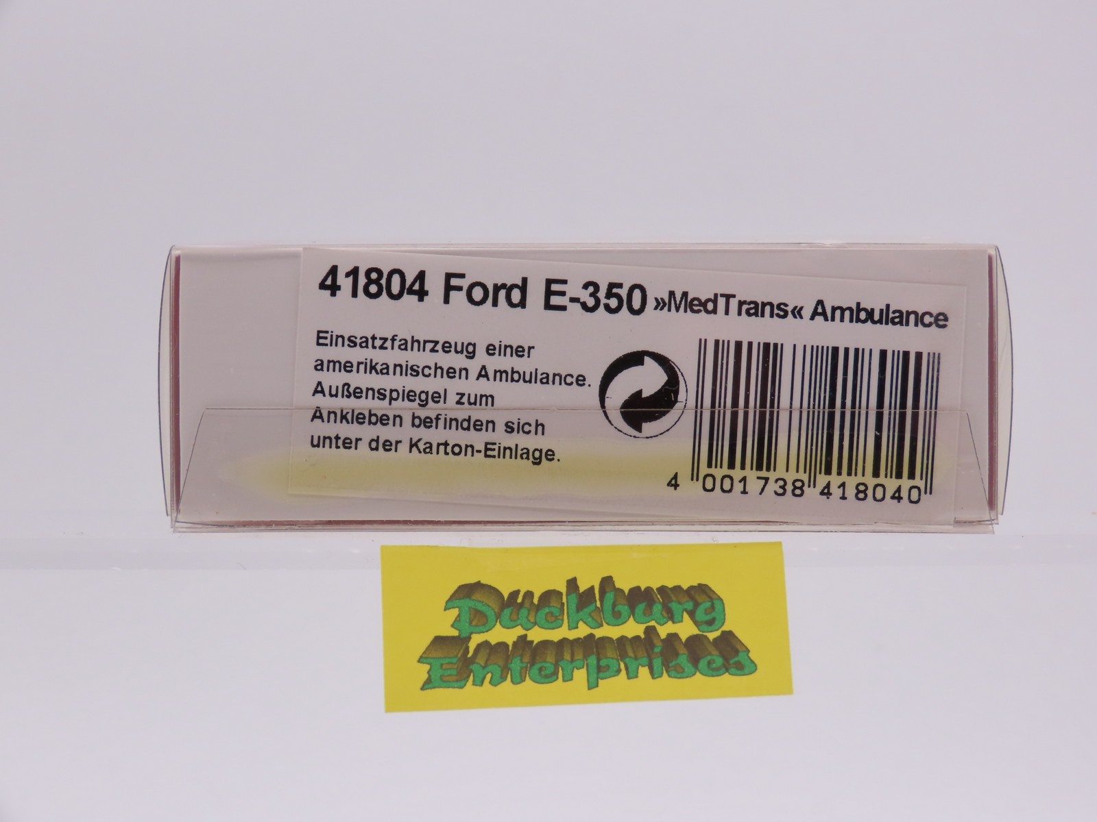 Busch 41804 Ford E 350 MedTrans US Ambulance weiß in OVP 1:87 187777