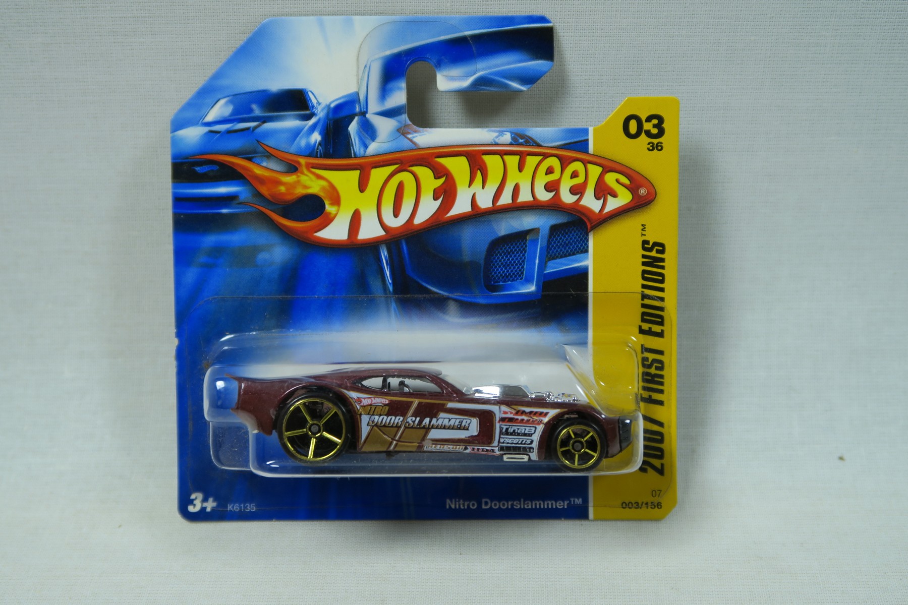 Hot Wheels # 03/36 Nitro Doorslammer MOC 2007 Edition 138467 Hot Wheels # 03/36 Nitro Doorslammer MOC 2007 Edition 138467
