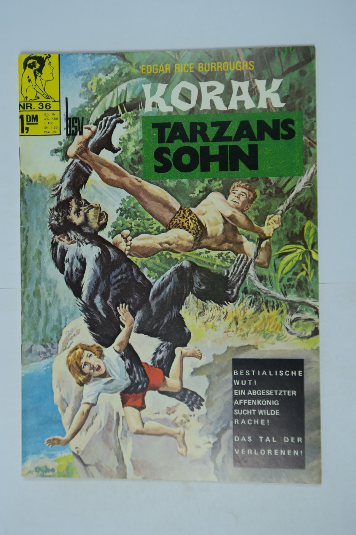 Korak, Tarzan Sohn Nr. 36 BSV im Zustand (1). 140573 Korak, Tarzan Sohn Nr. 36 BSV im Zustand (1). 140573