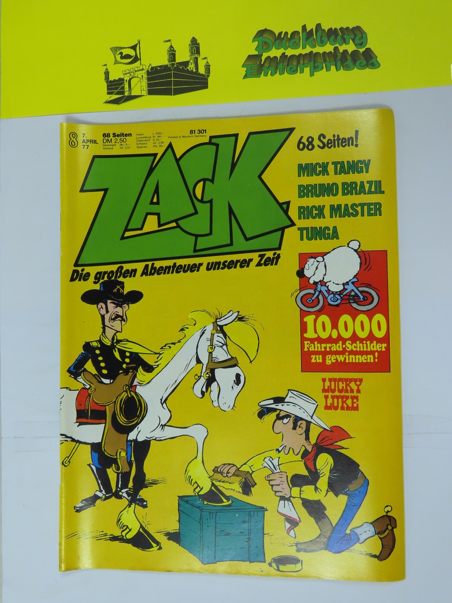 ZACK Comic Nr. 77/ 8 Koralle Vlg. im Zustand (1-2/2). 151635 ZACK Comic Nr. 77/ 8 Koralle Vlg. im Zustand (1-2/2). 151635