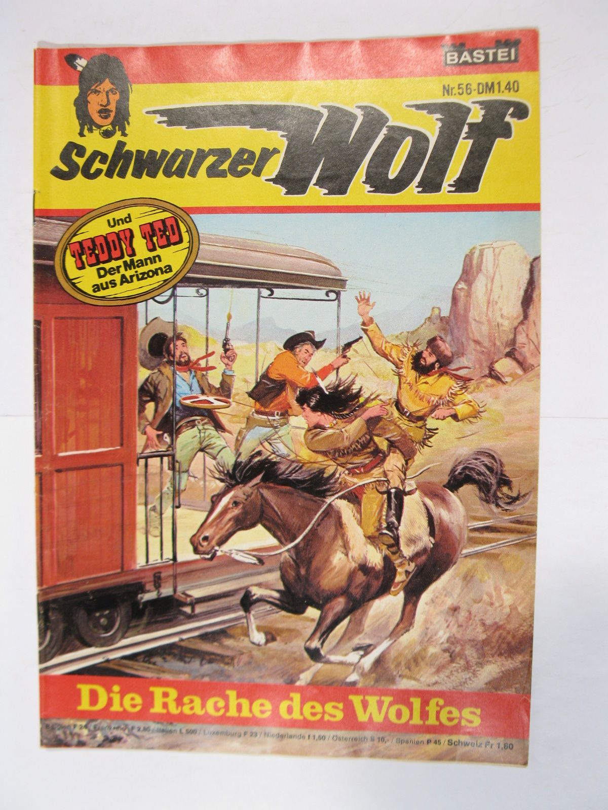 Schwarzer Wolf Nr. 56 Bastei im Zustand (1). 86083 Schwarzer Wolf Nr. 56 Bastei im Zustand (1). 86083