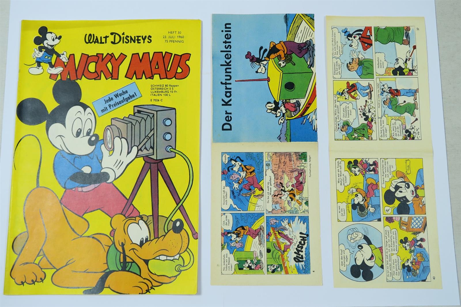 Micky Maus 1960/30 vom 23.7.60 Ehapa im Zustand (1-2/2). 143409 Micky Maus 1960/30 vom 23.7.60 Ehapa im Zustand (1-2/2). 143409