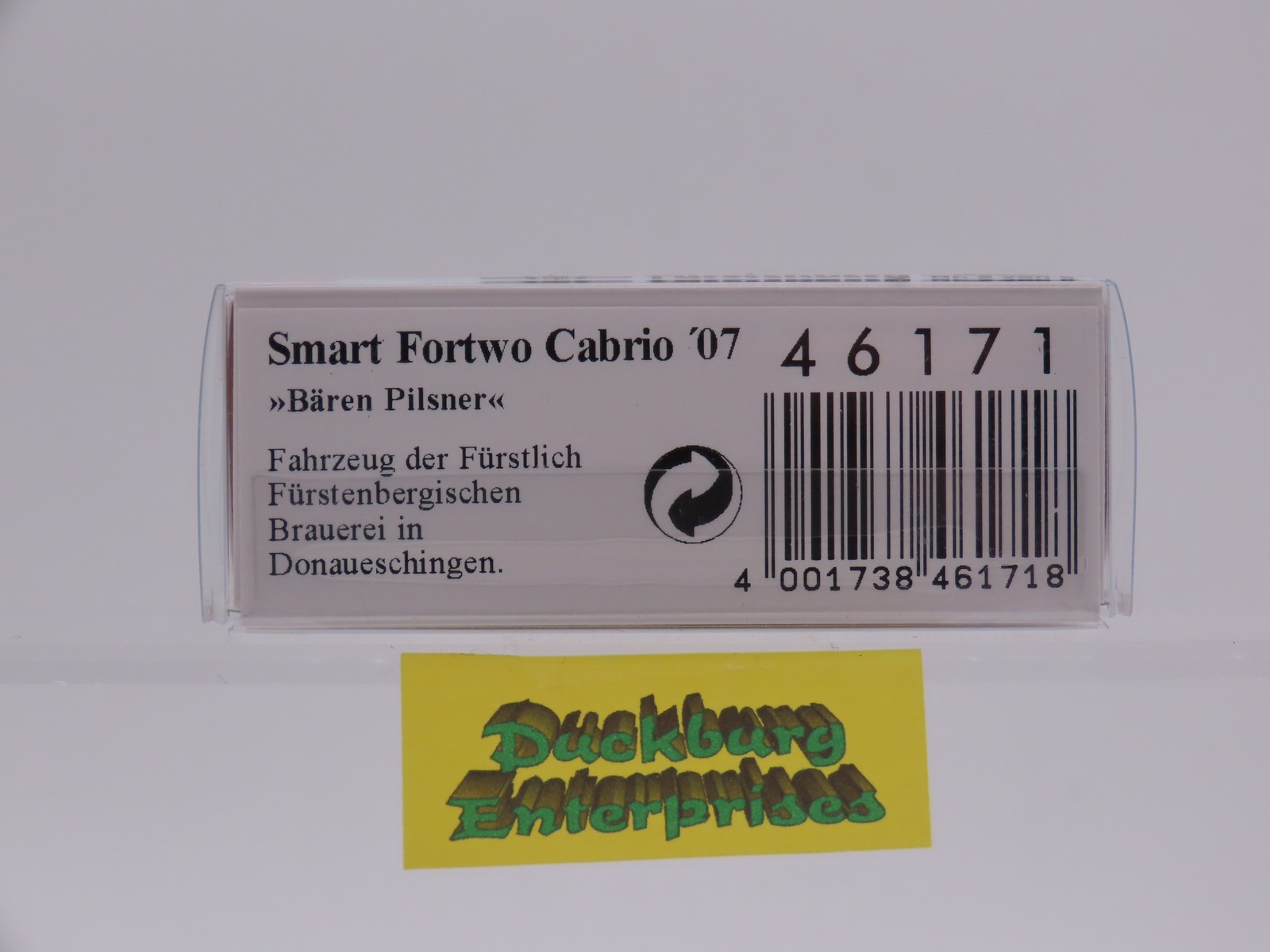 Busch 46171 Smart Fortwo Cabrio ´07 Bären Pilsner rot in OVP 1:87 187755