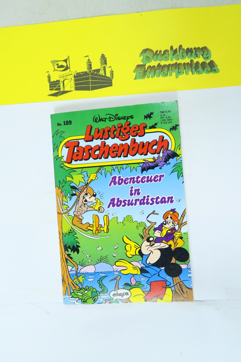 Donald Duck Lustiges Taschenbuch LTB Nr.189 ERSTAUFLAGE Ehapa (0-1). 154307 Donald Duck Lustiges Taschenbuch LTB Nr.189 ERSTAUFLAGE Ehapa (0-1). 154307