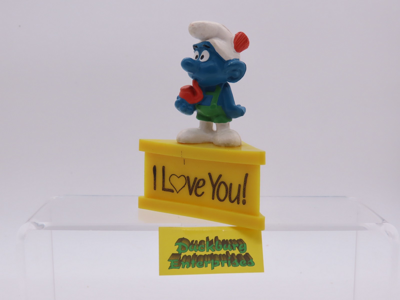 Dreieck Spruchsockel  Tiroler Schlumpf  smurf podest base Schleich 177885