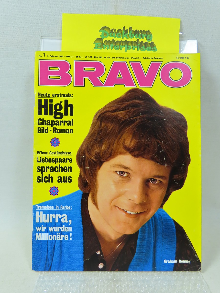 Bravo 1970 / 7 vom 9.2.1970 Graham Bonney, Jeronimo, Tremeloes, Slade 159401 Bravo 1970 / 7 vom 9.2.1970 Graham Bonney, Jeronimo, Tremeloes, Slade 159401