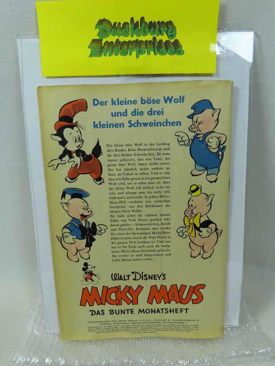 Micky Maus 1951/ 2 vom Oktober 1951   Ehapa im Zustand (1-2). 199018