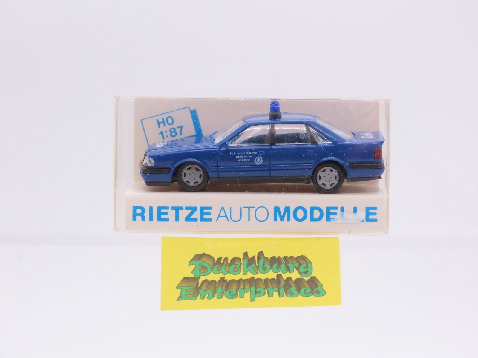 Rietze 50340 Audi V 8 Limousine THWblau in OVP 1:87 187859 Rietze 50340 Audi V 8 Limousine THWblau in OVP 1:87 187859