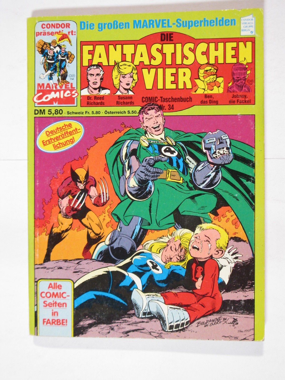Fantastischen Vier Nr. 34 Marvel Condor Taschenbuch im Z (1). 80569 Fantastischen Vier Nr. 34 Marvel Condor Taschenbuch im Z (1). 80569