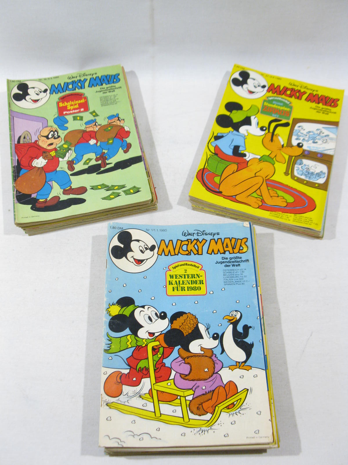 47 Micky Maus Hefte von 1980 , z.T. mit Beilagen Ehapa Verlag 120383 47 Micky Maus Hefte von 1980 , z.T. mit Beilagen Ehapa Verlag 120383