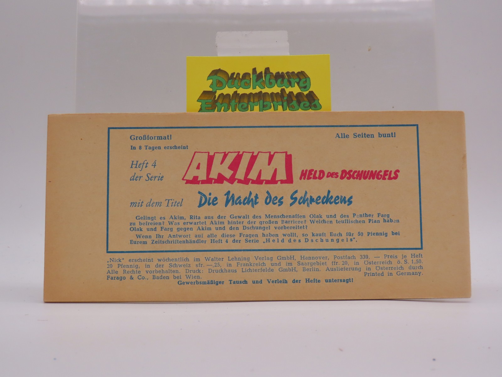 NICK   Nr.  13  Lehning Piccolo im Zustand (0-1). 197397