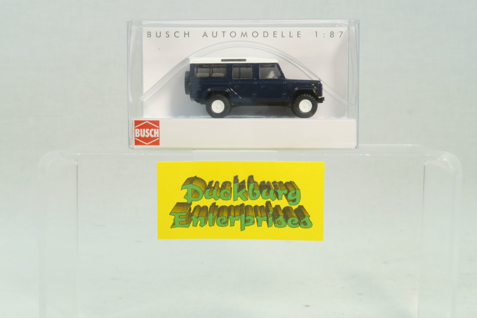 Busch 1:87 PKW Land Rover Defender Station Wagon 110 50302 blau OVP 184825 Busch 1:87 PKW Land Rover Defender Station Wagon 110 50302 blau OVP 184825