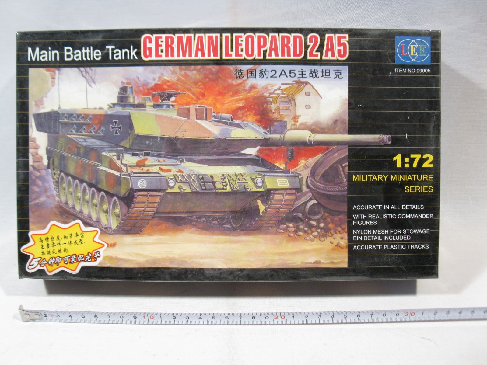 LEE 09005 German Leopard 2A5 eingeschweißt 1:72 Box ist sealed mb2601 LEE 09005 German Leopard 2A5 eingeschweißt 1:72 Box ist sealed mb2601