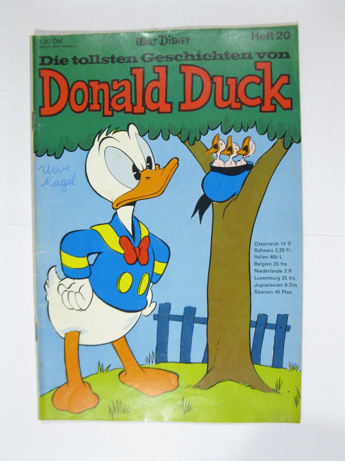 tollsten Geschichten von Donald Duck Nr. 20  Ehapa Vlg. im Z (2 NZ). 122215