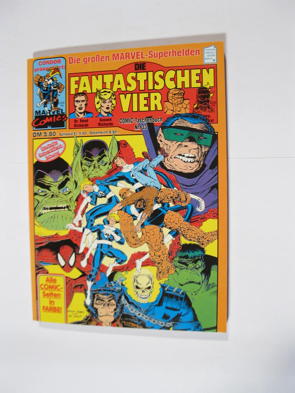 Fantastischen Vier Nr. 33 Marvel Condor Taschenbuch im Z(0-1). 111975 Fantastischen Vier Nr. 33 Marvel Condor Taschenbuch im Z(0-1). 111975