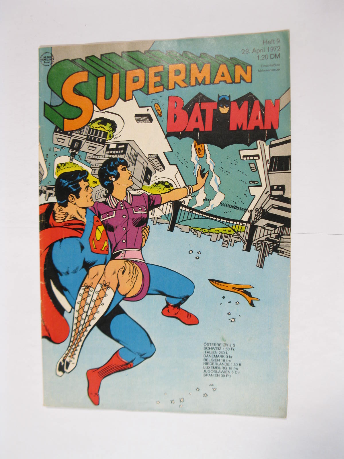 Superman Comic 1972/ 9 Ehapa im Zustand (1-2). 113375 Superman Comic 1972/ 9 Ehapa im Zustand (1-2). 113375