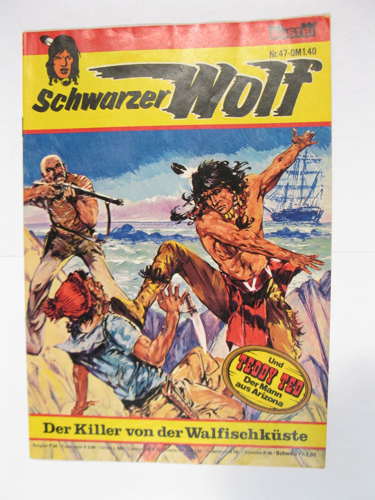 Schwarzer Wolf Nr. 47 Bastei im Zustand (1). 86077 Schwarzer Wolf Nr. 47 Bastei im Zustand (1). 86077