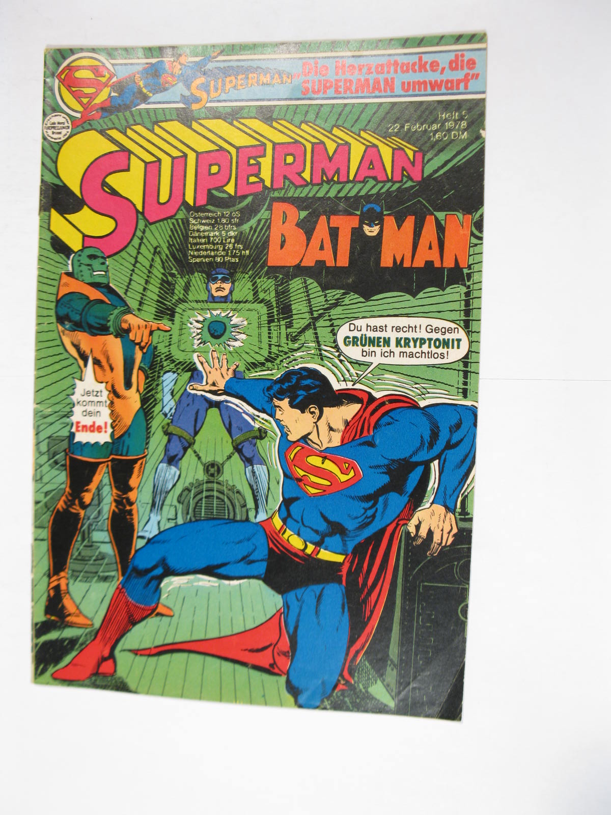 Superman Comic 1978/ 5 Ehapa im Zustand (1-2). 114047 Superman Comic 1978/ 5 Ehapa im Zustand (1-2). 114047