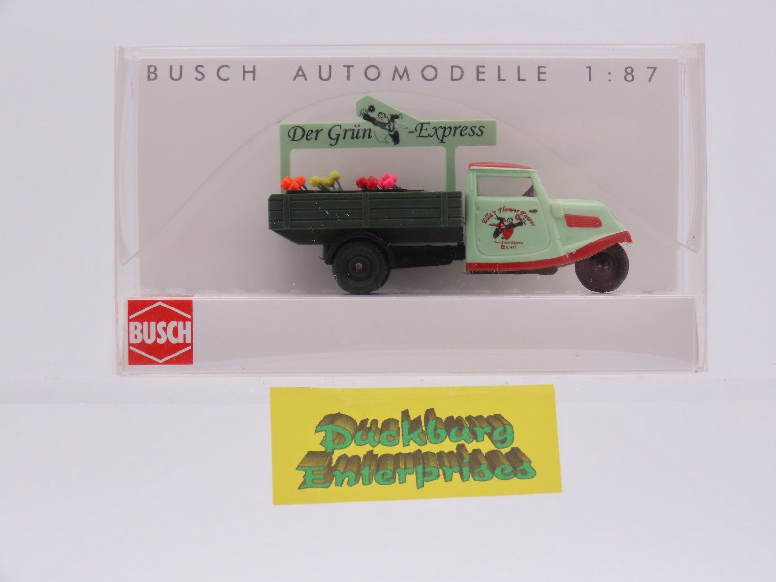 Busch 40646 Tempo Dreirad Ellas Flower Power grün in OVP 1:87 187783 Busch 40646 Tempo Dreirad Ellas Flower Power grün in OVP 1:87 187783
