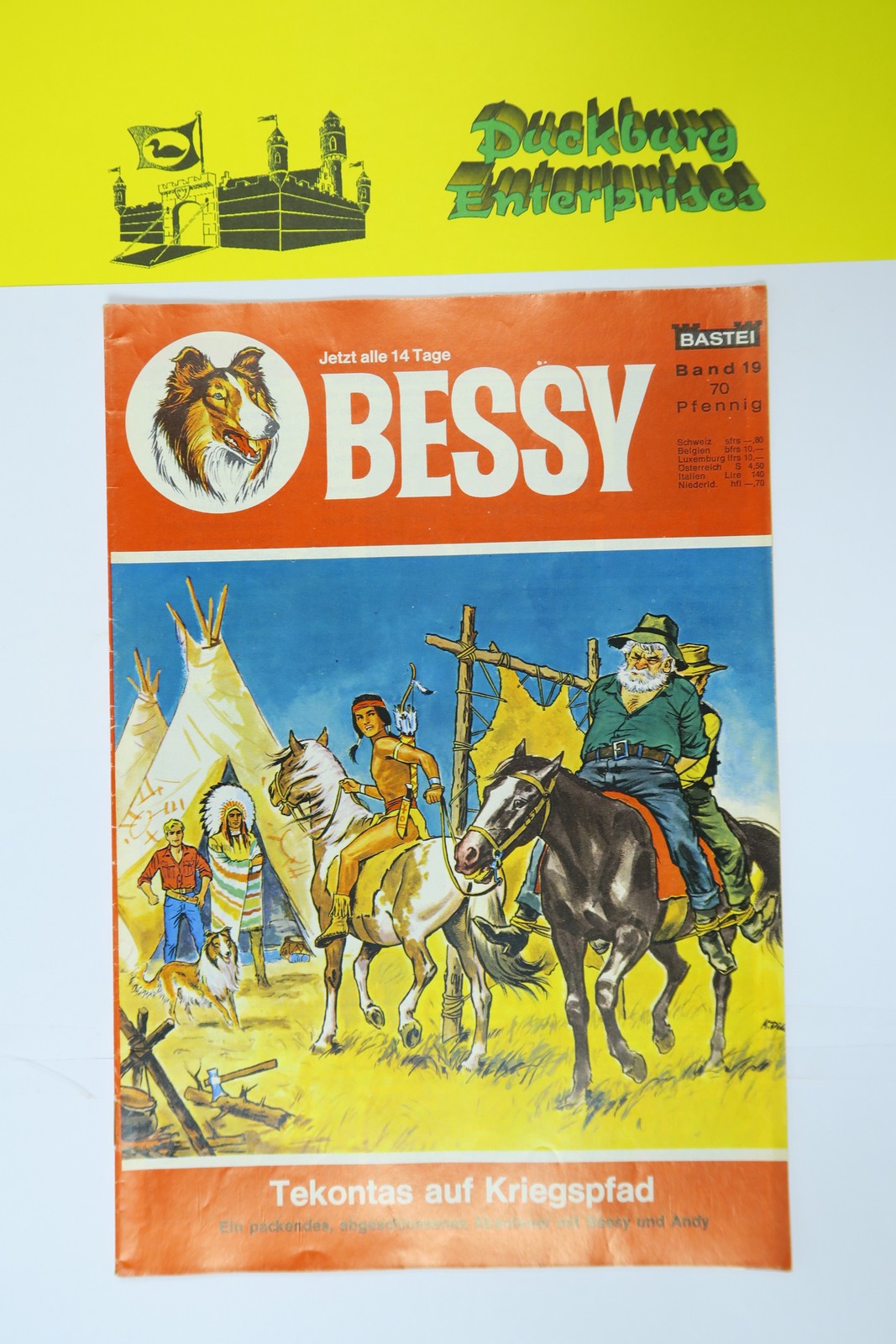 Bessy Comic-Heft Nr. 19 Bastei im Zustand (1-2). 150809 Bessy Comic-Heft Nr. 19 Bastei im Zustand (1-2). 150809