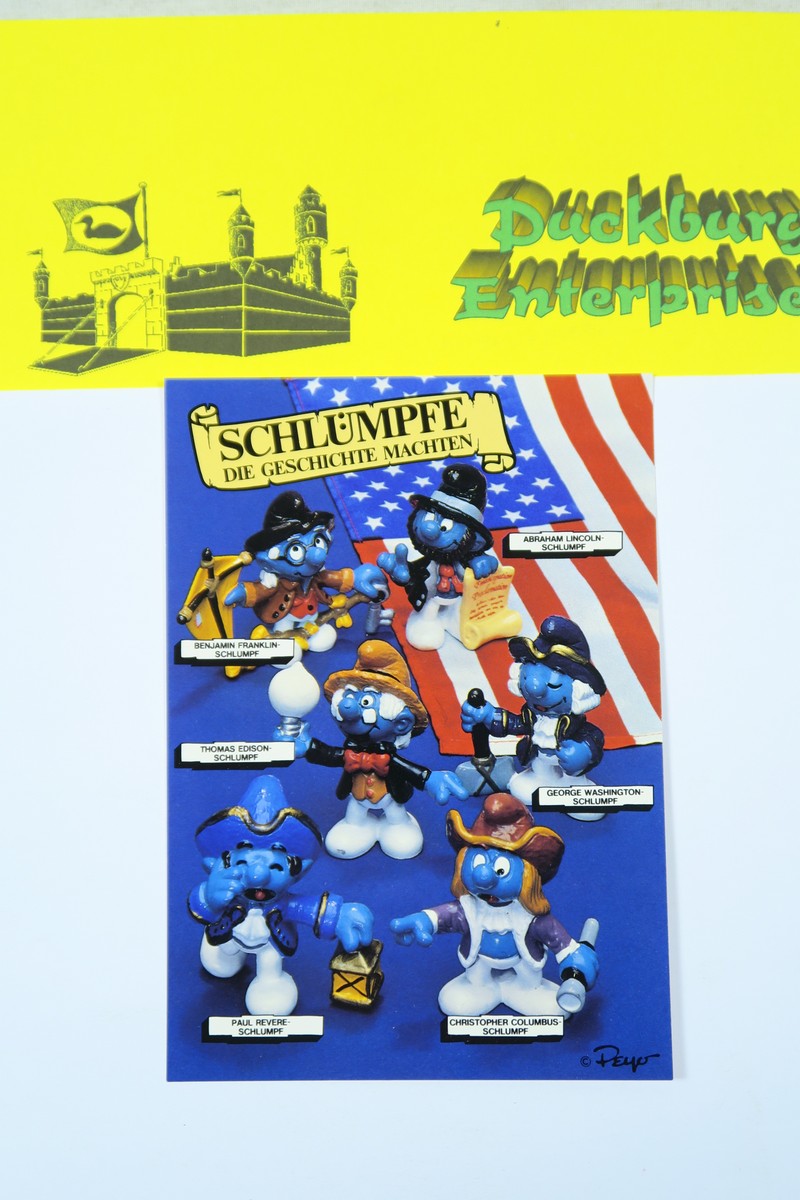 Geschichts Schlümpfe:Sammelkarte Schlumpf smurf smurfs Schleich + Geschichts Schlümpfe:Sammelkarte Schlumpf smurf smurfs Schleich +