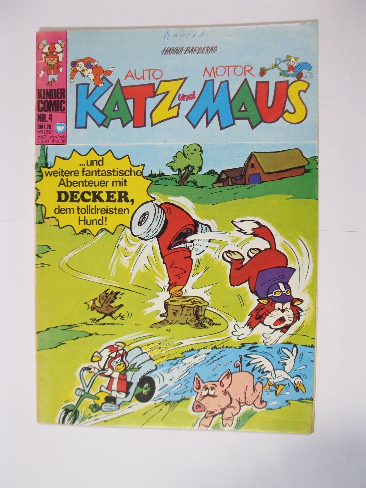 Auto Katz und Motor Maus 4 BSV im Zustand (2 NZ). 90887 Auto Katz und Motor Maus 4 BSV im Zustand (2 NZ). 90887
