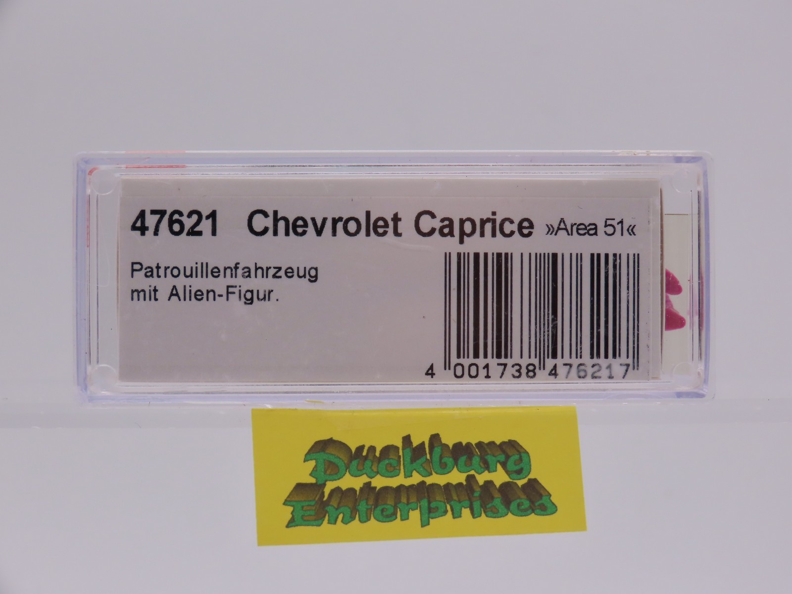 Busch 47621 Chevrolet Caprice Police Area 51 Alien weiß in OVP 1:87 187745