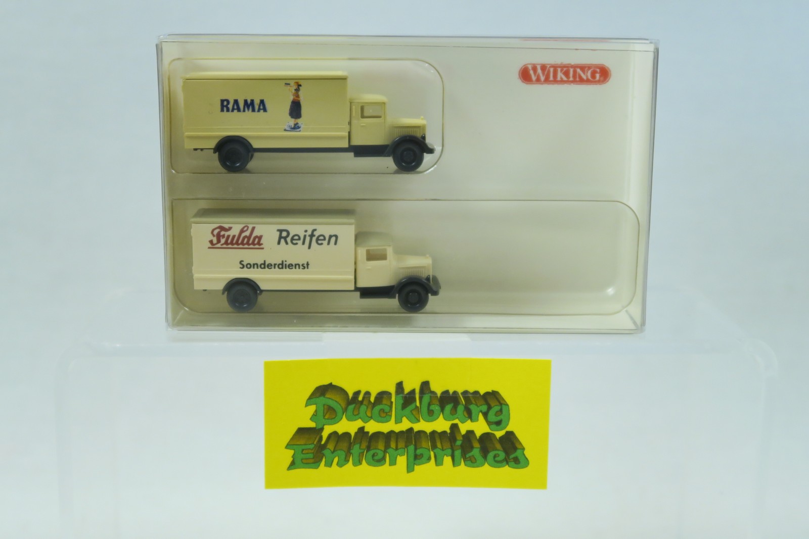 Wiking 1:160 LKW 9440427 MB 2 Koffer LKW Rama / Fulda Reifen in OVP 168795 Wiking 1:160 LKW 9440427 MB 2 Koffer LKW Rama / Fulda Reifen in OVP 168795