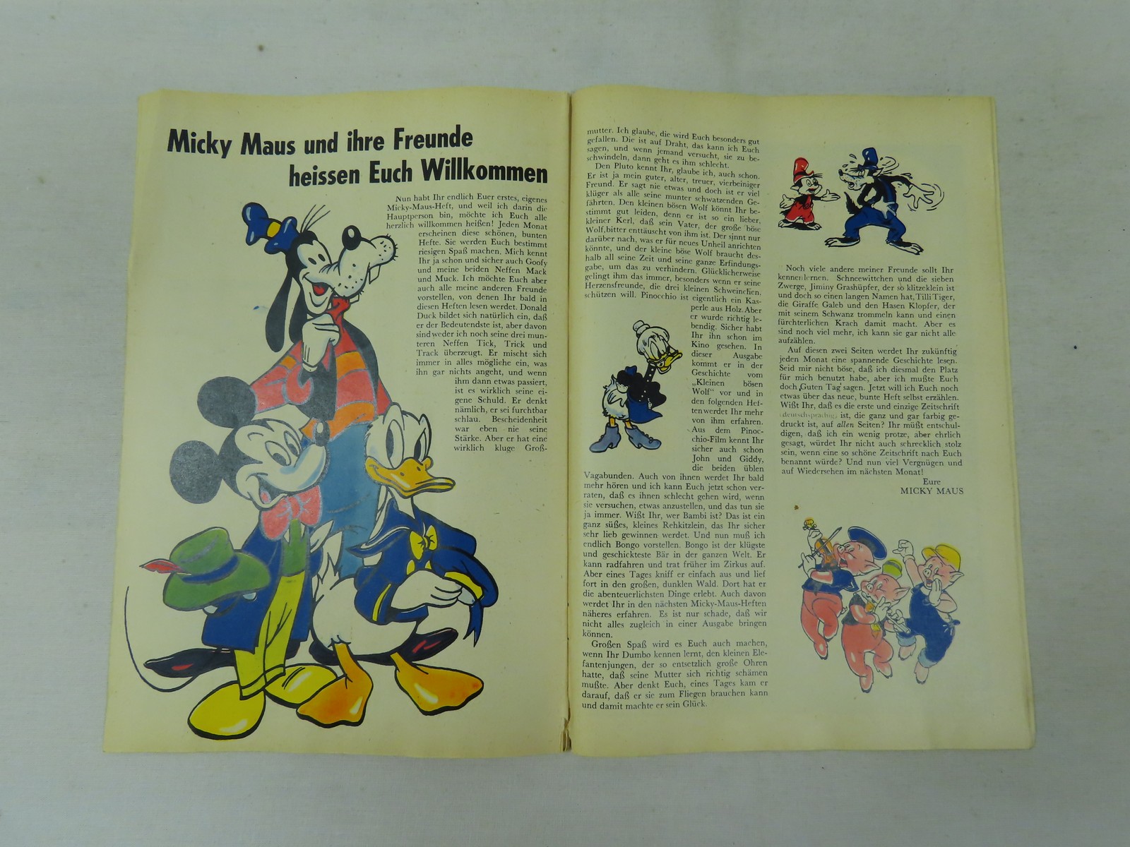 Micky Maus 1951/ 1 vom September 1951   Ehapa im Zustand (x). 199001