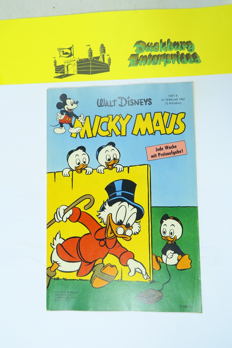 Micky Maus 1960/ 8 vom 20.2.60 Ehapa im Zustand (1-2). 162751 Micky Maus 1960/ 8 vom 20.2.60 Ehapa im Zustand (1-2). 162751