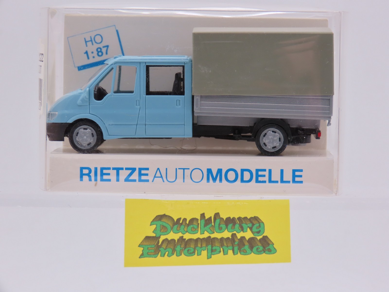 Rietze 11122 Ford Transit Doka Pritsche Plane hellblau in OVP 1:87 187955 Rietze 11122 Ford Transit Doka Pritsche Plane hellblau in OVP 1:87 187955