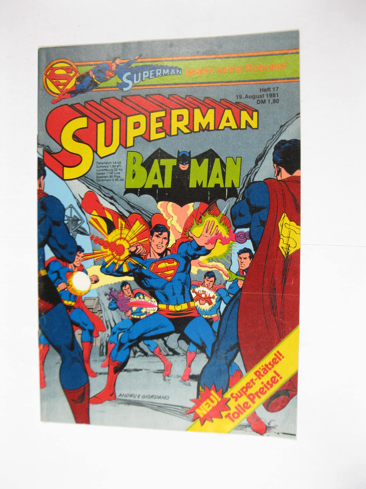Superman Comic 1981/17 Ehapa im Zustand (1/1-2). 114229 Superman Comic 1981/17 Ehapa im Zustand (1/1-2). 114229