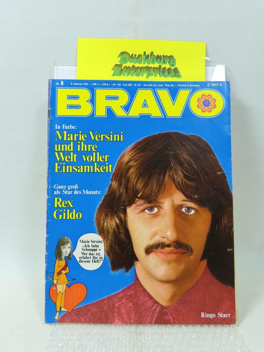 Bravo 1970 / 6 vom 2.2.1970 Ringo Starr, Chris Roberts, Gildo, Versini 159399 Bravo 1970 / 6 vom 2.2.1970 Ringo Starr, Chris Roberts, Gildo, Versini 159399