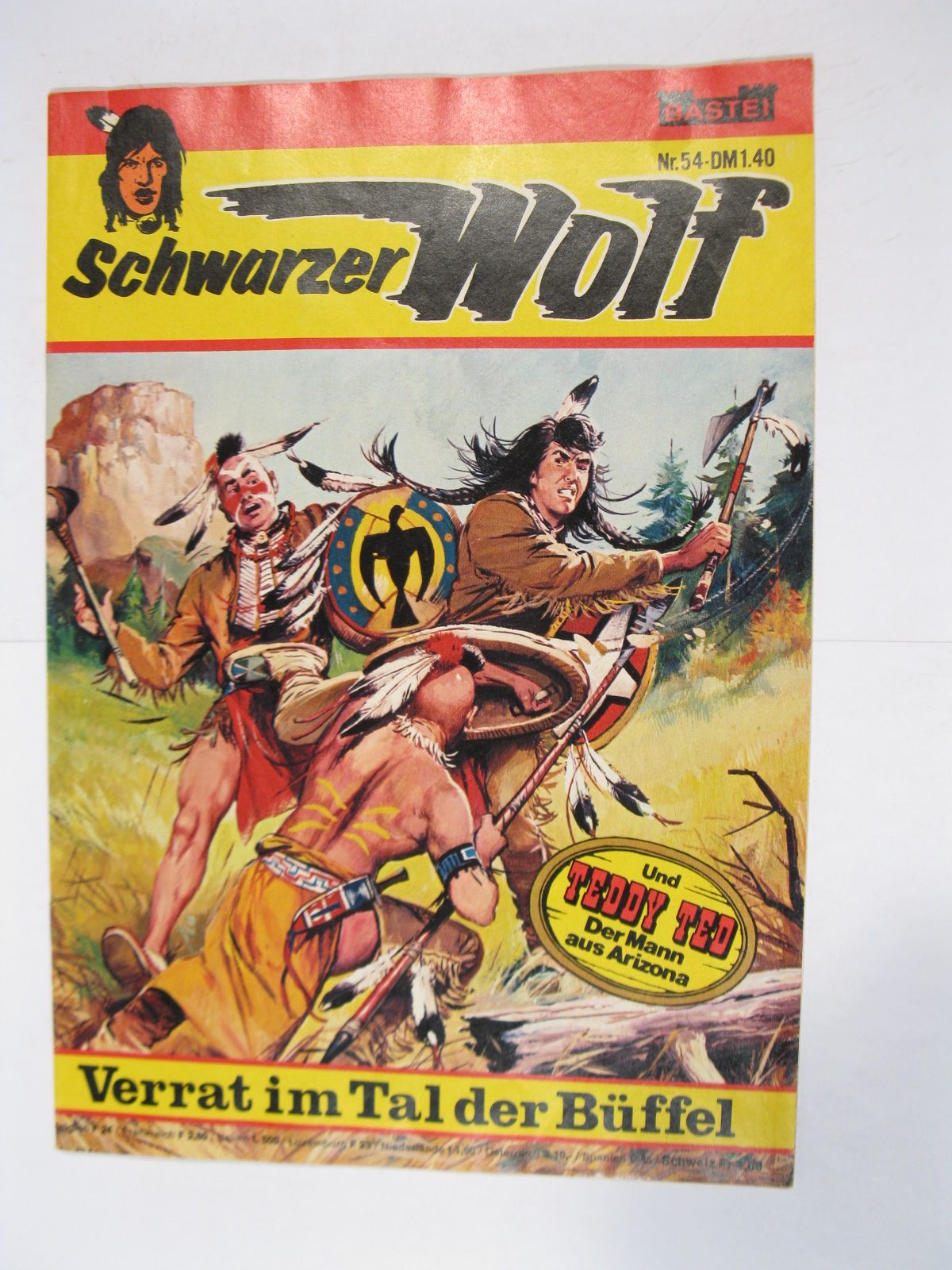 Schwarzer Wolf Nr. 54 Bastei im Zustand (1-2). 86079 Schwarzer Wolf Nr. 54 Bastei im Zustand (1-2). 86079