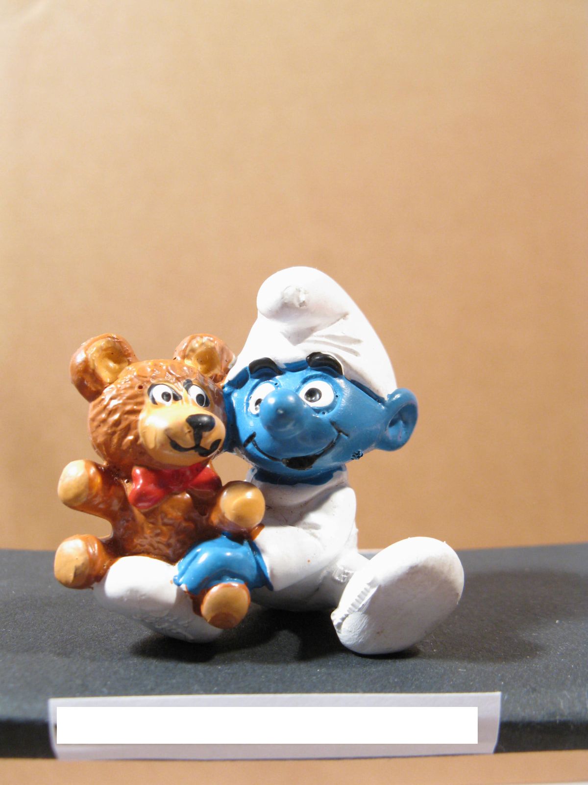 Baby Schlumpf mit Teddy Variante 207  Schleich # 20205 smurf puffi schtroumpf 27717+
