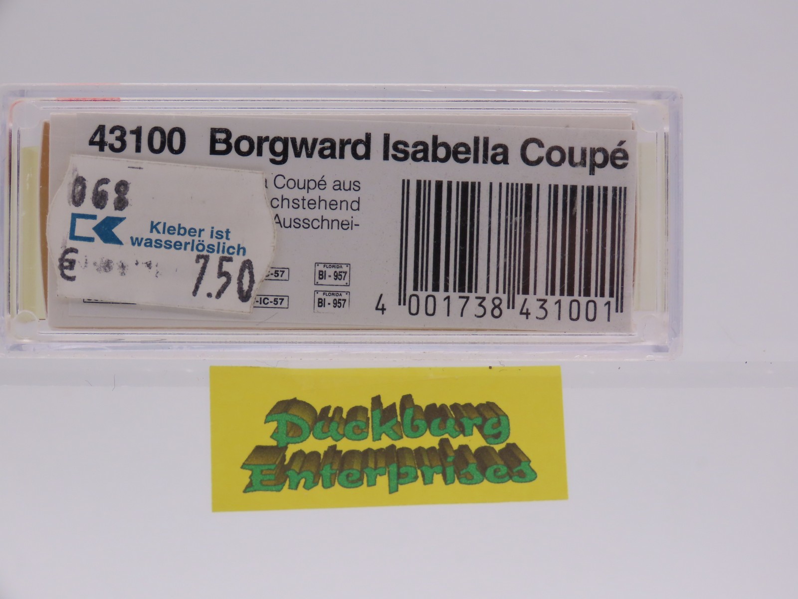 Busch 43100 Borgward Isabella Coupe dunkelrot in OVP 1:87 187707