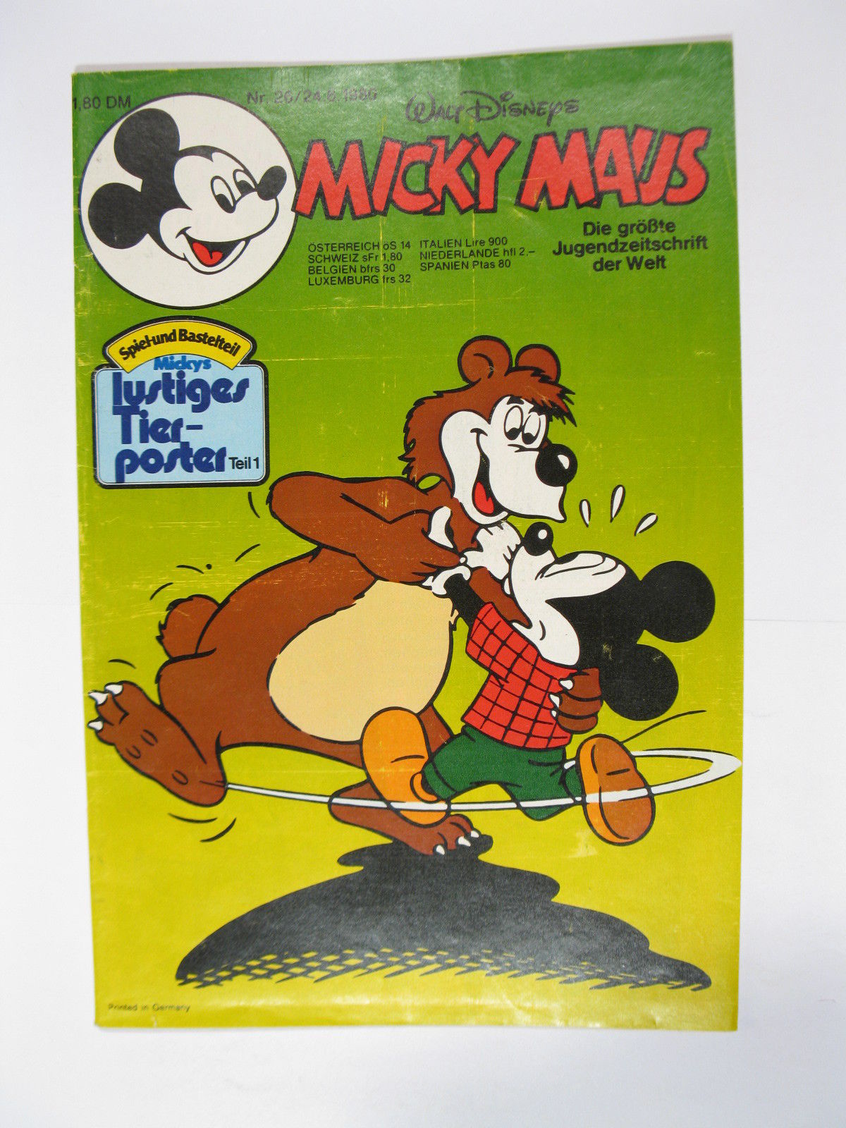 Micky Maus 1980/26 Originalheft vom 24.6.80 im Z (2). 77691 Micky Maus 1980/26 Originalheft vom 24.6.80 im Z (2). 77691
