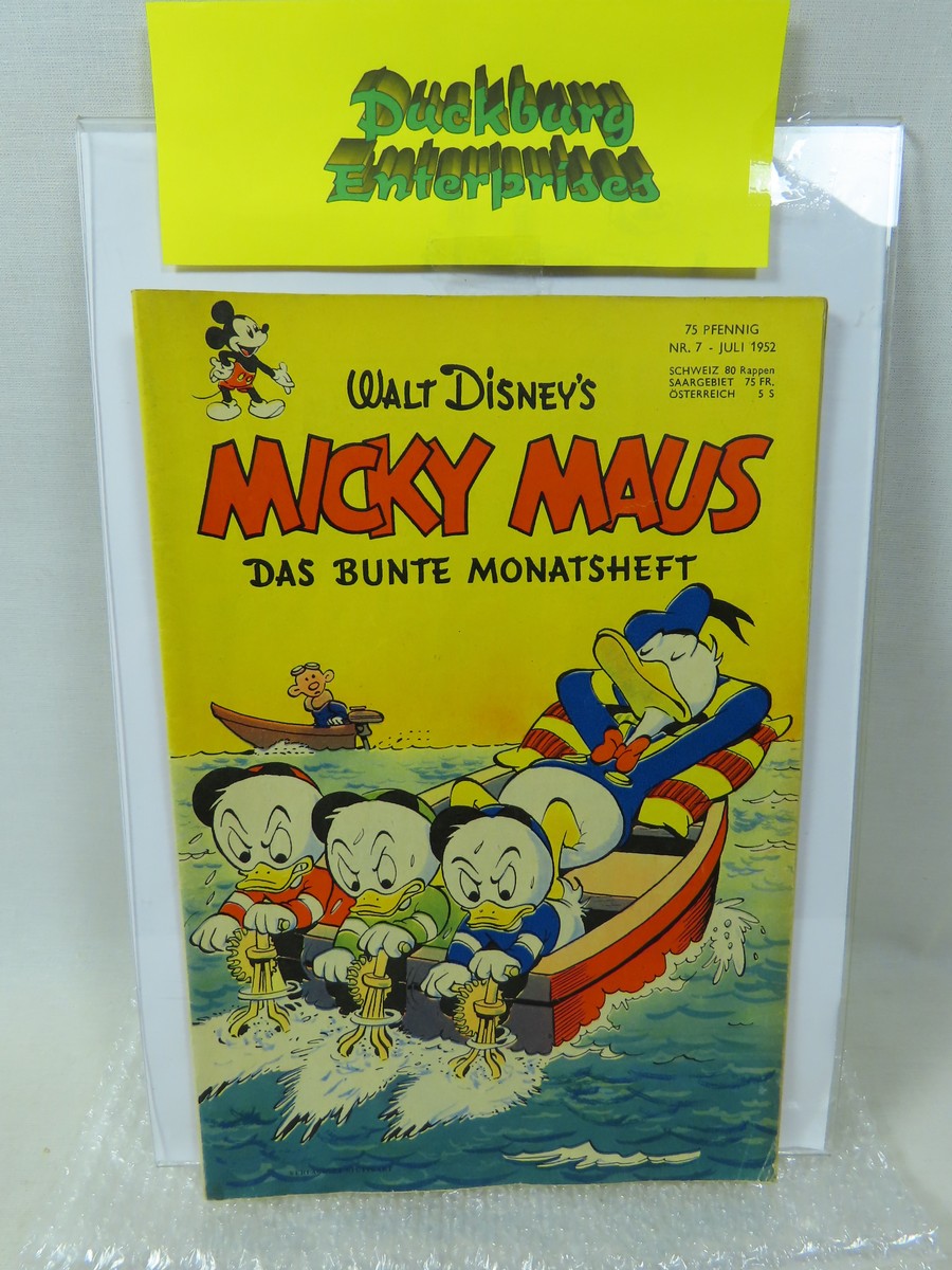Micky Maus 1952/ 7 vom Juli 1952 Ehapa im Zustand (1-2/2). 199072 Micky Maus 1952/ 7 vom Juli 1952 Ehapa im Zustand (1-2/2). 199072